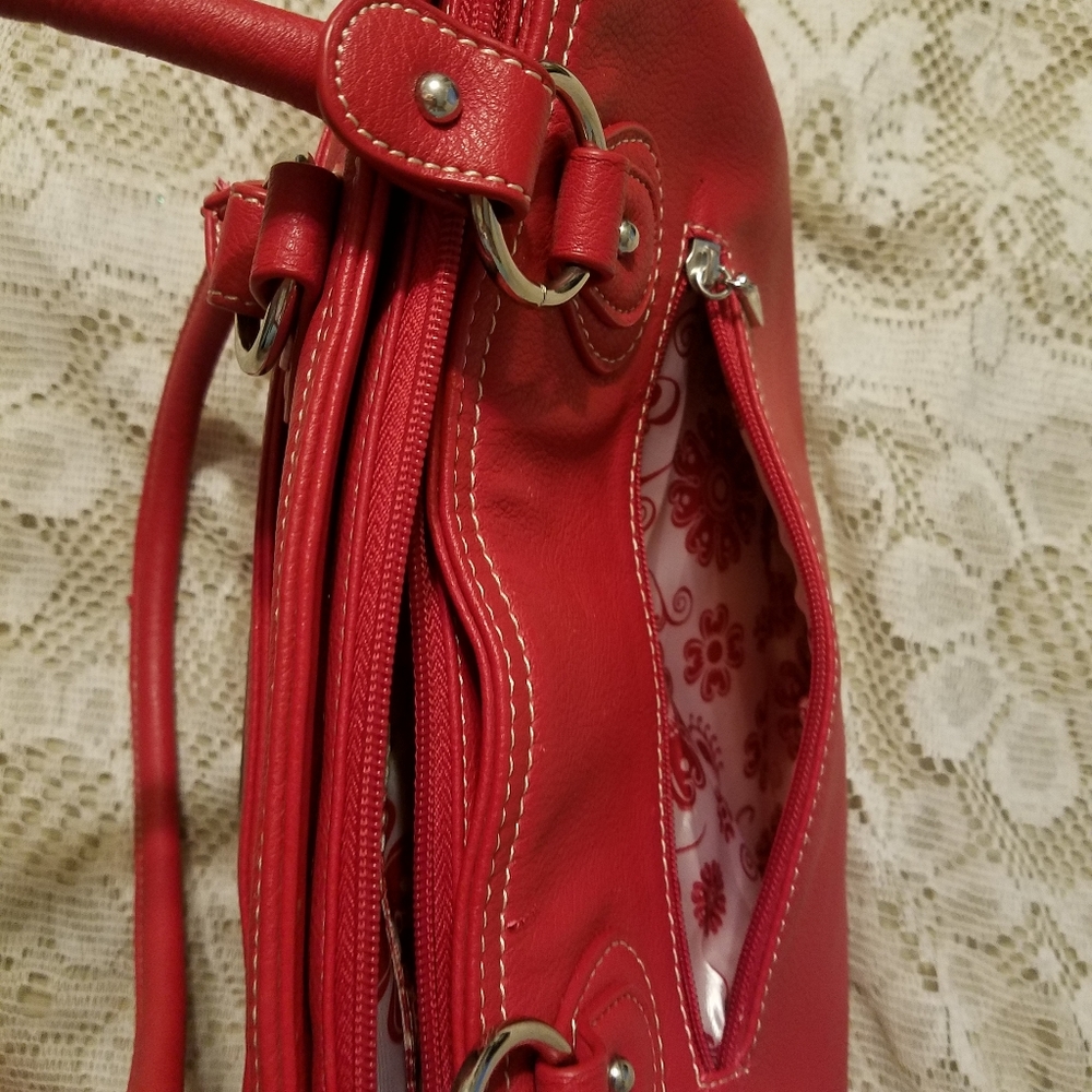 Grace Adele Red Purse with Bonus - Picture 7 of 10